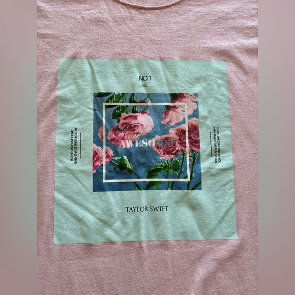 Me! Taylor Swift Square Pink Long Sleeve Top Rare XL - Picture 5 of 7